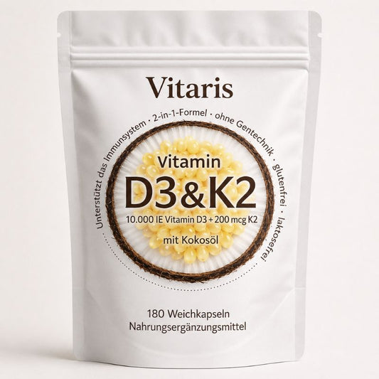 Vitamina D3 & K2 Alta Dosis - Suministro para 6 meses